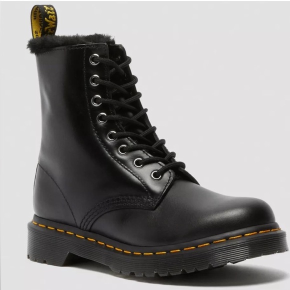 Dr. Martens Shoes - NEW Serena Faux Fur Dr. Martens Combat